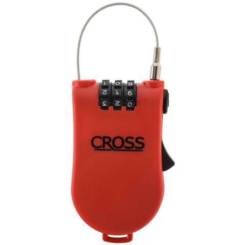 Cadenas à combinaison de 3 chiffres et câble de 80 cm - Cross - 6,95€ Cadenas à combinaison de 3 chiffres et câble de 80 cm