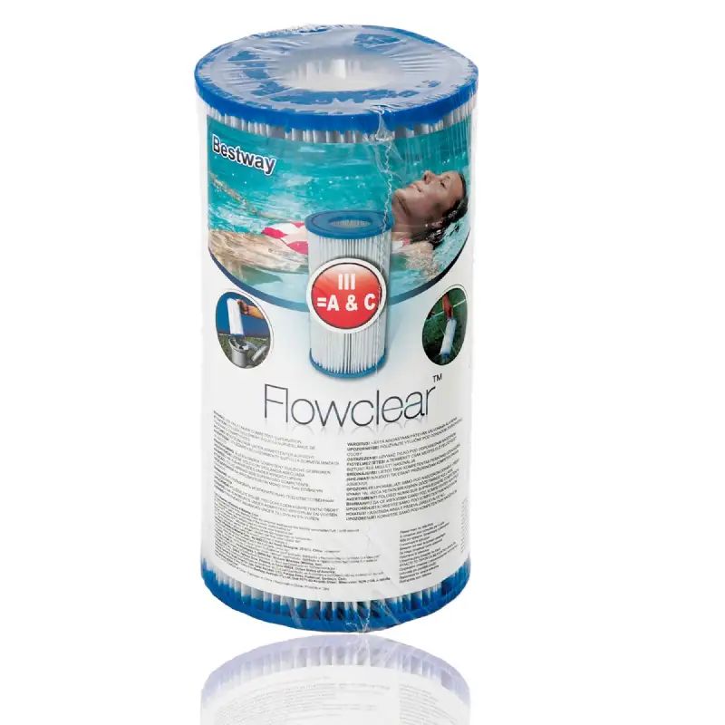 Cartouche filtre Bestway Type III dacron (200x105mm)