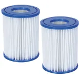 Lot de 2 cartouches  Bestway pour filtre de piscine (dacron I)