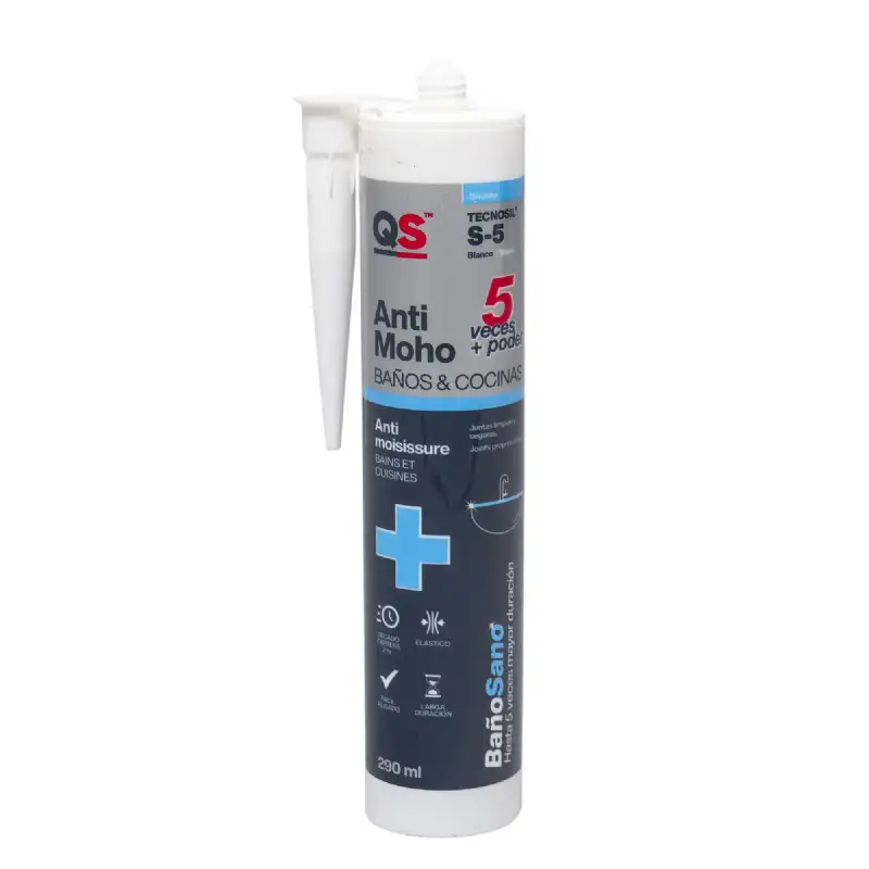 Cartouche silicone blanc sanitaire 290 ml QS