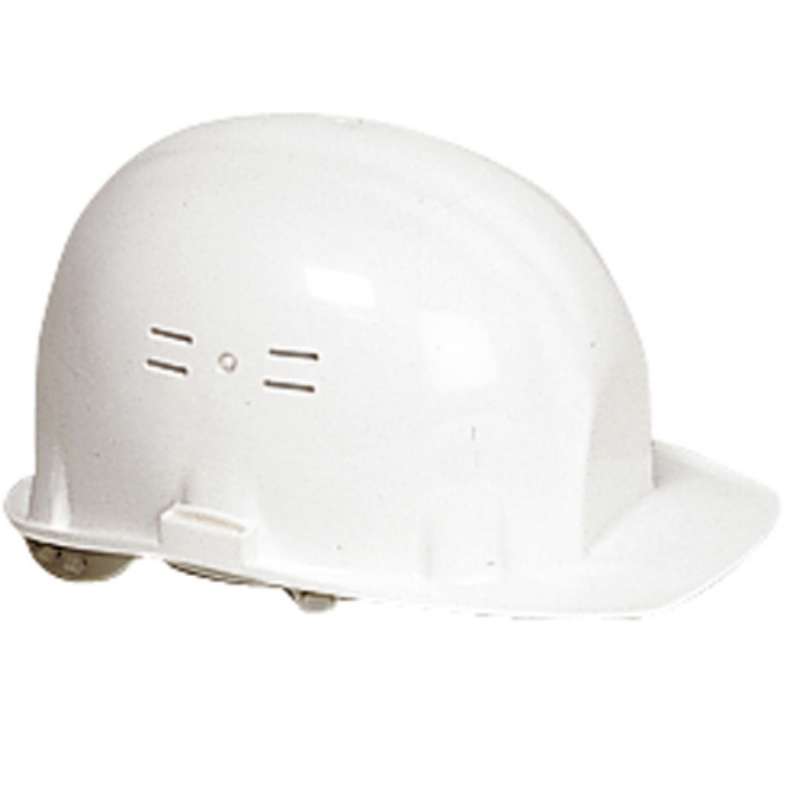 Casque de chantier réglable blanc