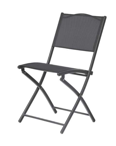 Chaise pliante  alu gris anthracite