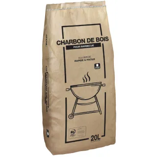 Charbon de bois pour barbecue 20L - FLAMINO