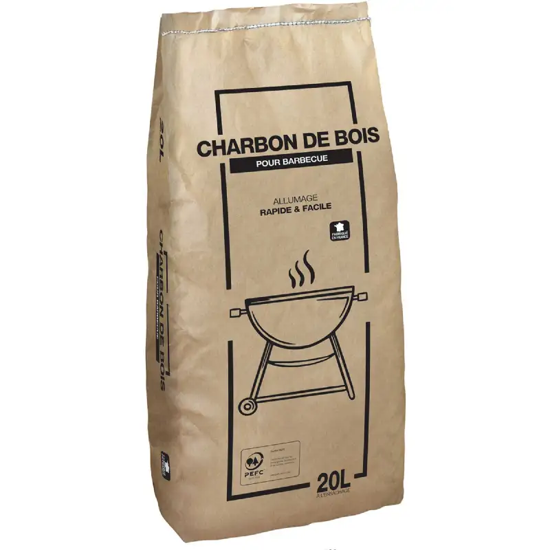 Charbon de bois pour barbecue 20L - FLAMINO