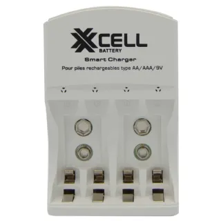 Chargeur Rapide et Pliable XCELL pour Piles Rechargeables