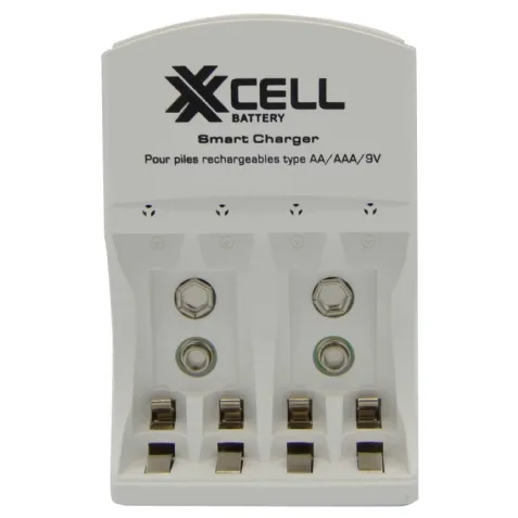 Chargeur Rapide et Pliable XCELL pour Piles Rechargeables