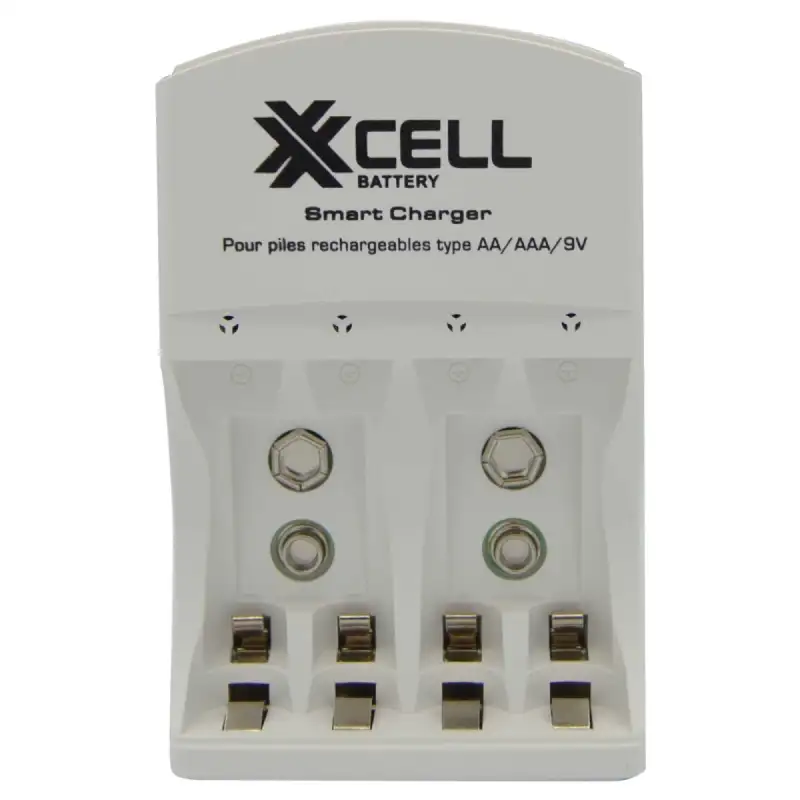 Chargeur Rapide et Pliable XCELL pour Piles Rechargeables