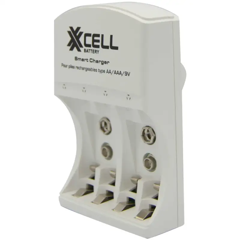Chargeur Rapide et Pliable XCELL pour Piles Rechargeables