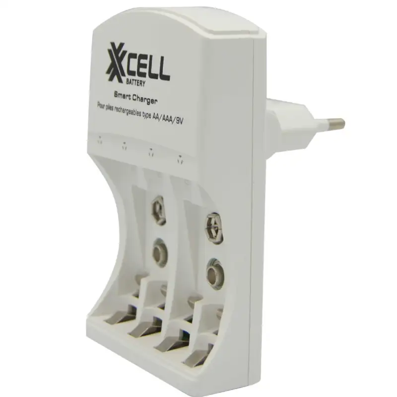 Chargeur Rapide et Pliable XCELL pour Piles Rechargeables