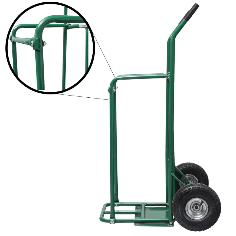 Chariot diable pour bûches avec roues gonflables WERKA PRO