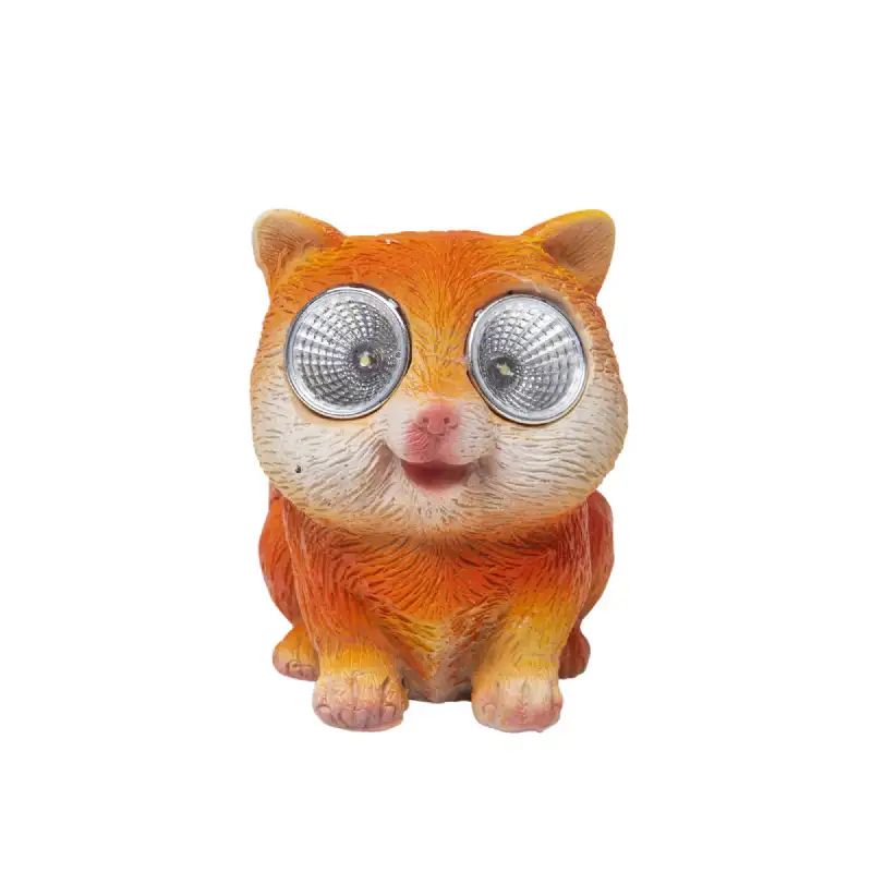 Chat solaire 2 LED