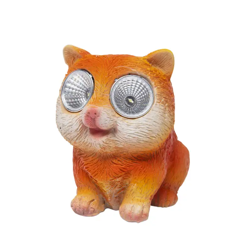 Chat solaire 2 LED