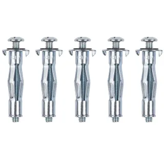 Lot de 5 chevilles en métal à expansion Kreator