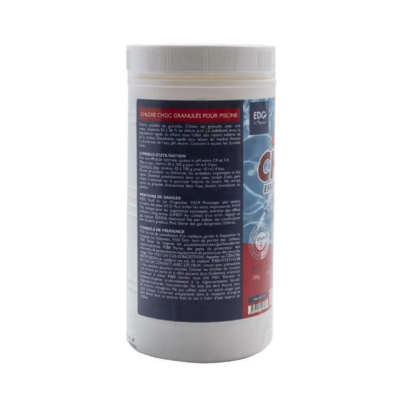 Chlore choc granulés 1 kg EDG by Aqualux