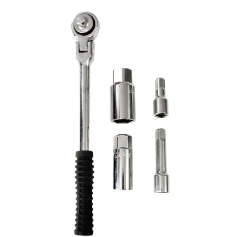 Clé à bougies à cliquet 16/21mm avec rallonges