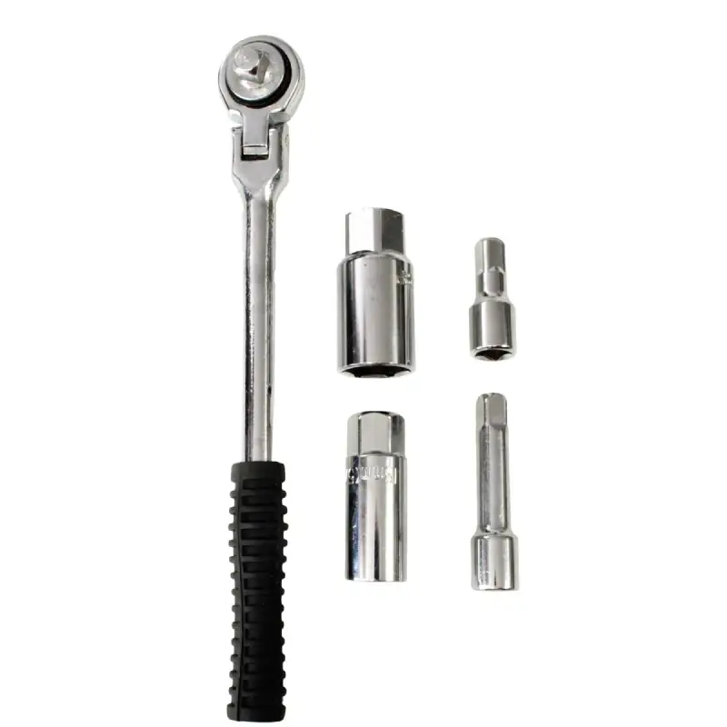 Clé à bougies à cliquet 16/21mm avec rallonges