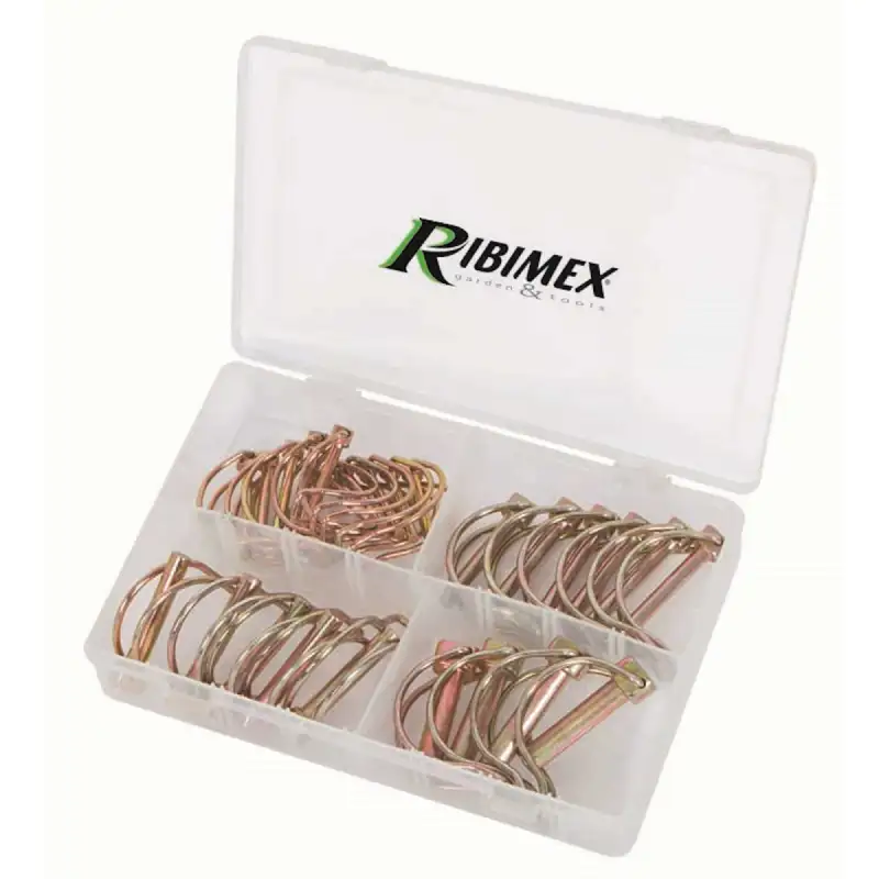 Coffret de 25 goupilles clip pour tubes assorties