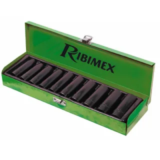 Coffret de 10 douilles hexagonales 6 pans 1/2