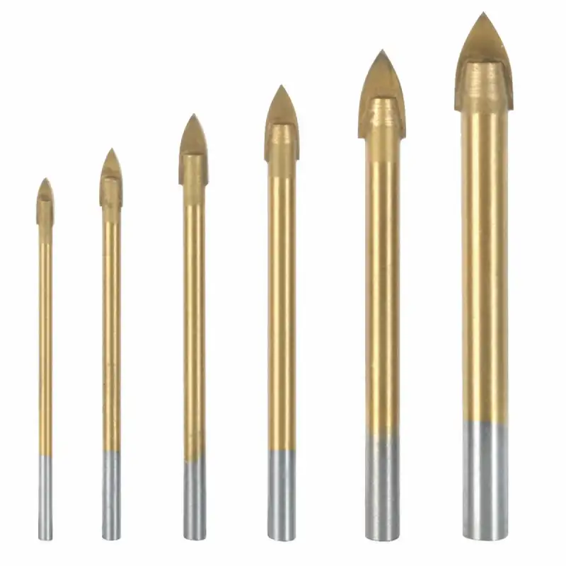 Foret à ailette pour verre et miroir 6pc