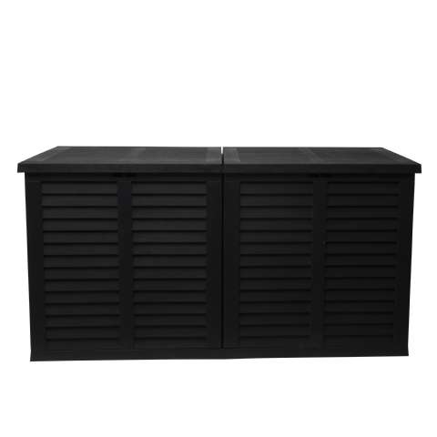 Coffre jardin 750L noir effet bois - Provence Outillage - 111,75€ Coffre jardin 750L noir effet bois