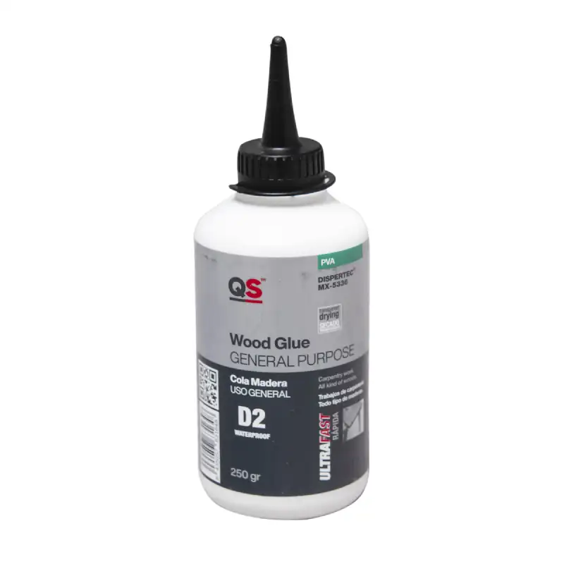 Colle à bois rapide blanche 250 ml QS