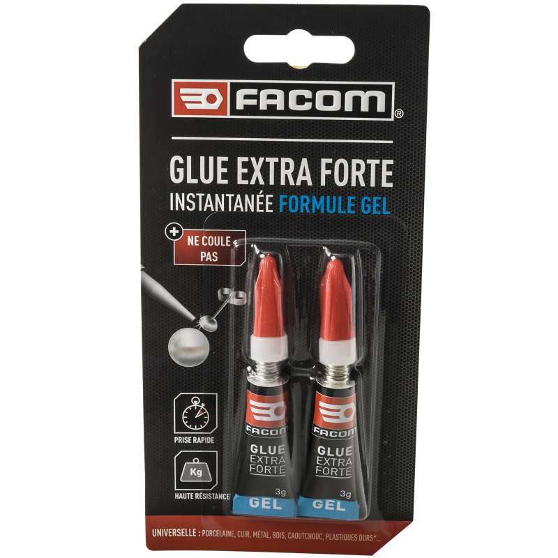 Colle glue extra forte en gel 2 tubes de 3g