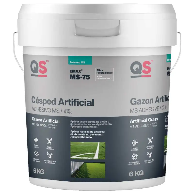 Seau de colle pour gazon synthétique 6 kg QS – Adhésif haute performance