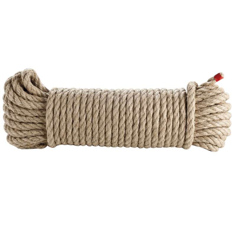 Corde 10mm x 20m en chanvre naturel, poids 1.06 kg. - Provence