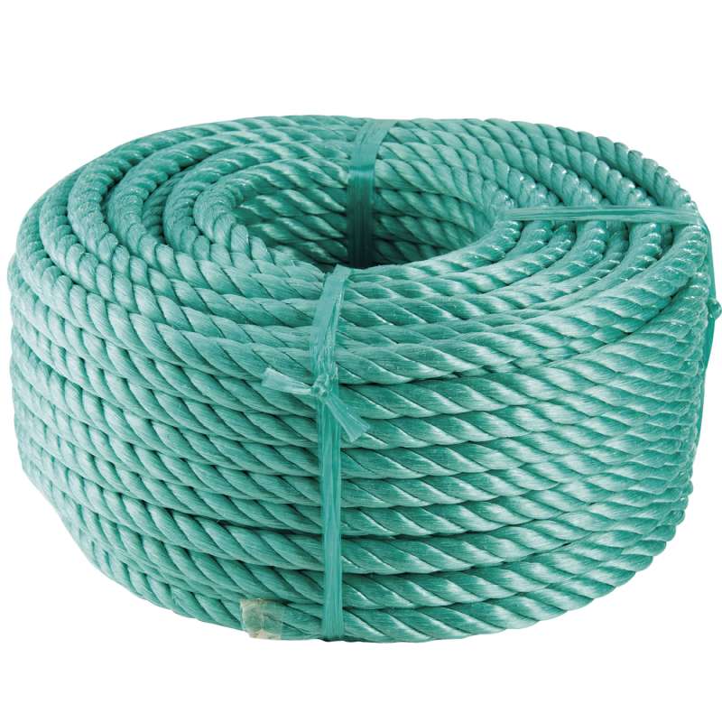 Corde en polyester verte (40m, Ø10mm)