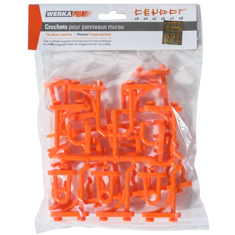 Crochets supplémentaires (24 pièces) Werkapro