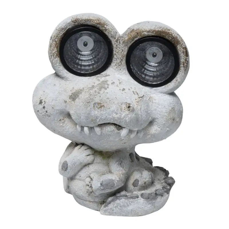 Crocodile avec deux grands yeux solaires