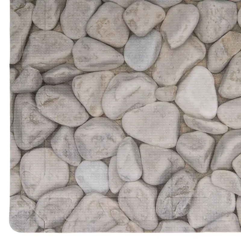 Dalle pour piscine imprimé galet (50x50cm) 1cm épaisseur 8 pièces WERKA PRO
