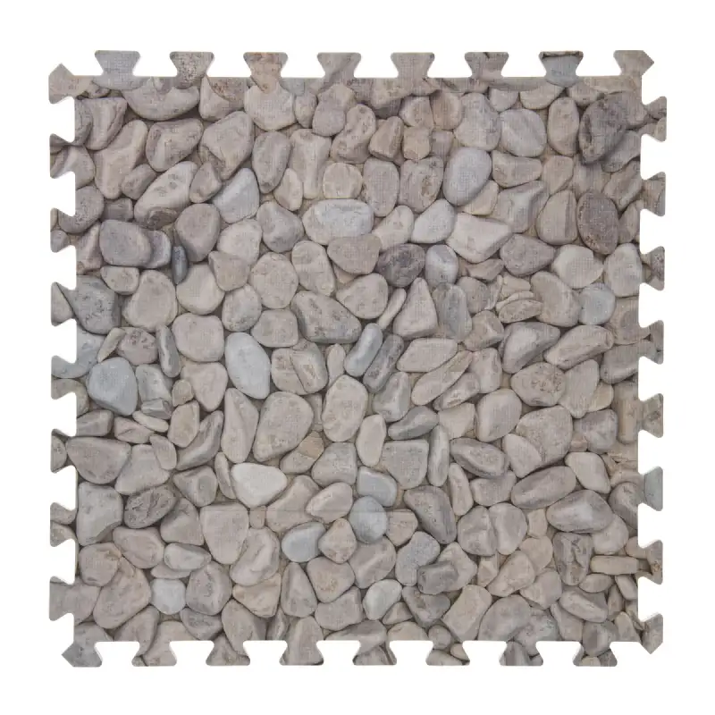 Dalle pour piscine imprimé galet (50x50cm) 1cm épaisseur 8 pièces WERKA PRO