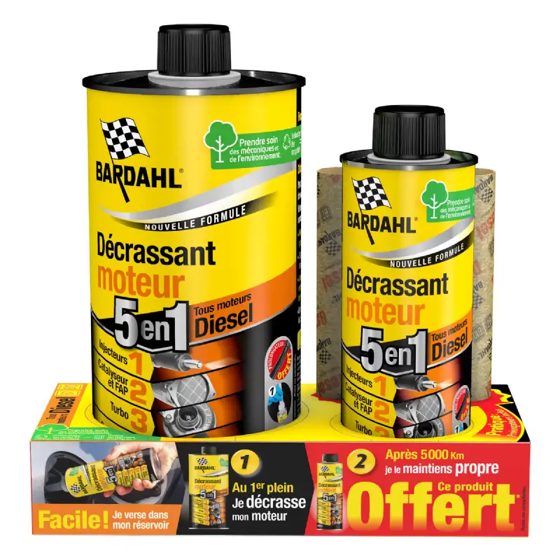 Décrassant moteur 5 en 1 Diesel BARDAHL