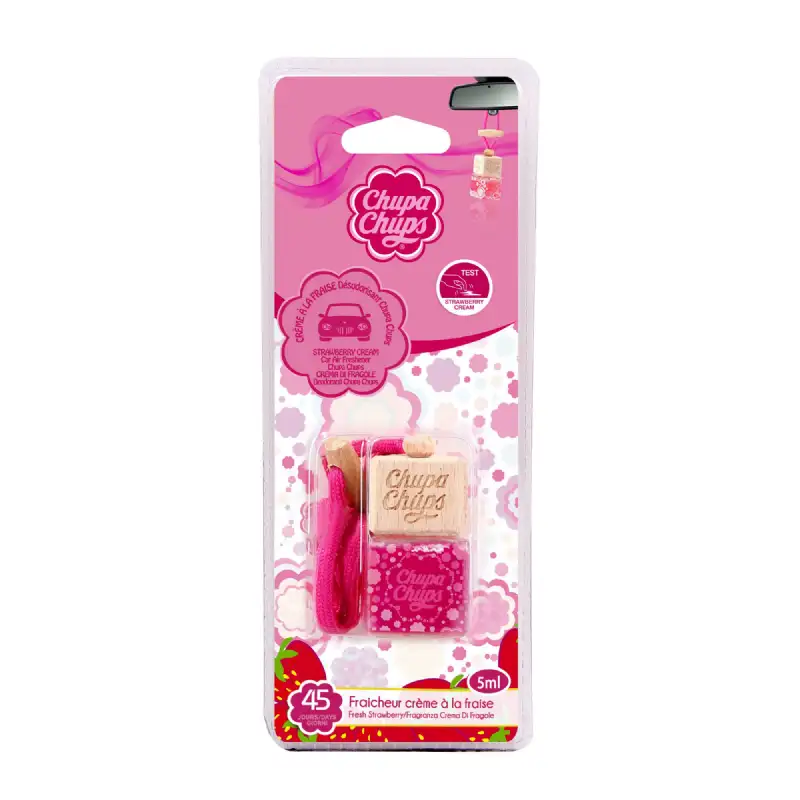Déodorisant voiture chupa chups fraise