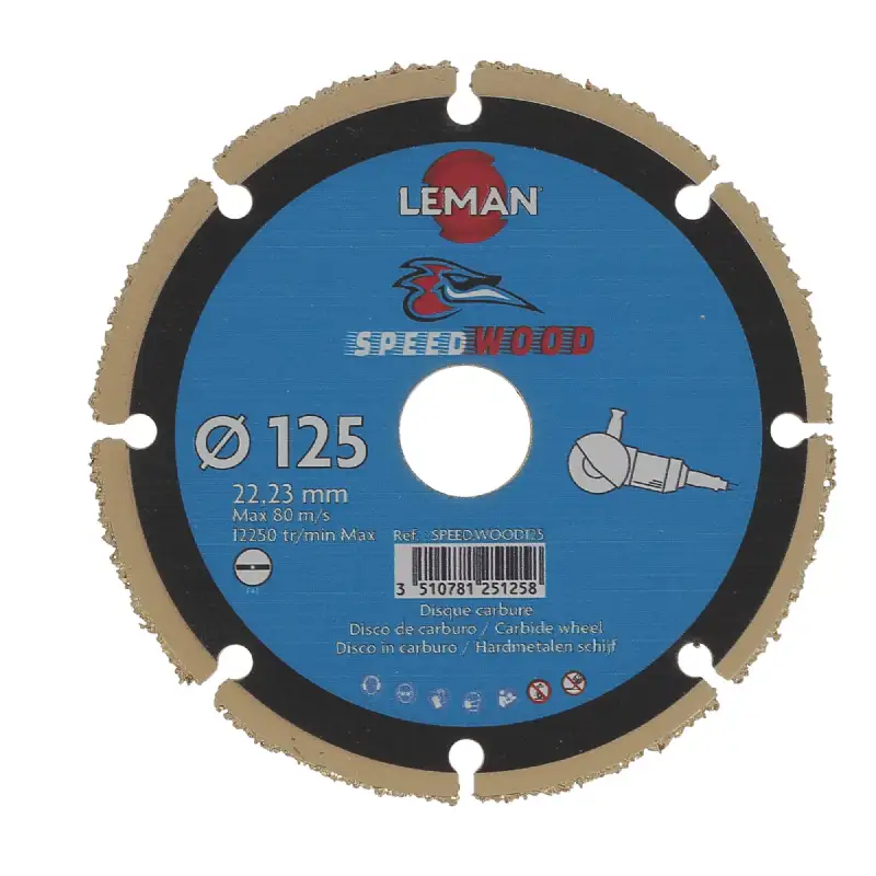 Disque diamètre 125mm carbure Speedwood