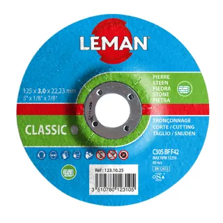 Disque à tronçonner LEMAN CLASSIC 125 mm