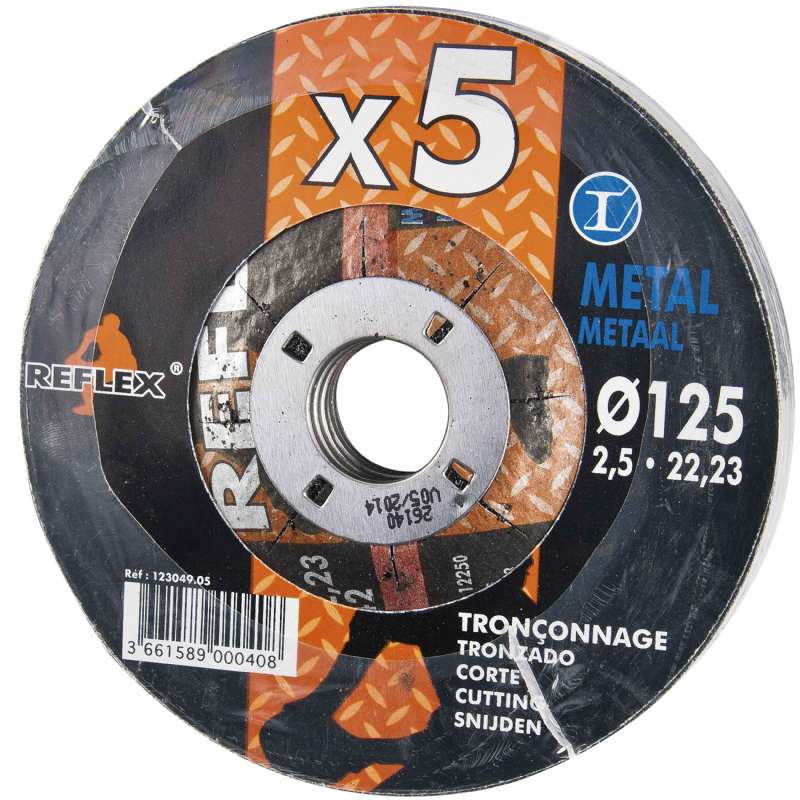 Disque à tronçonner METAL Ø 125 x 3 x 22 FIL FLEX