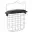 Distributeur bloc de suif en acier noir