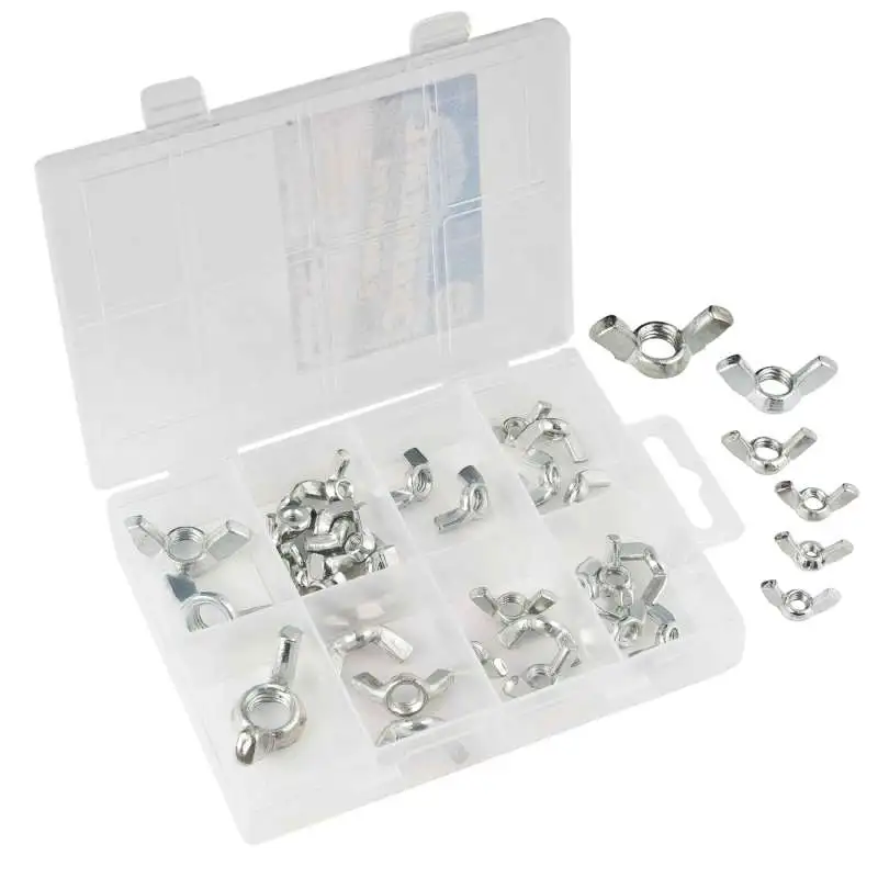 Ecrous à ailettes assortis 40pcs