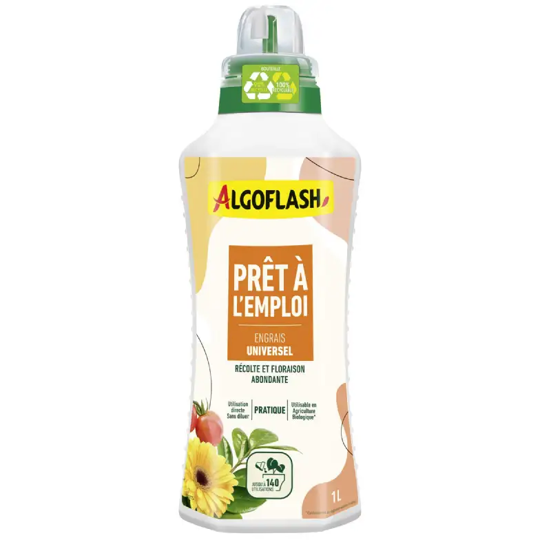 Engrais Universel Prêt à l'emploi ALGOFLASH 1L