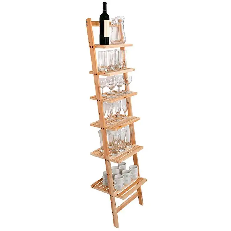 Étagère murale en bois 6 étagères 165cm