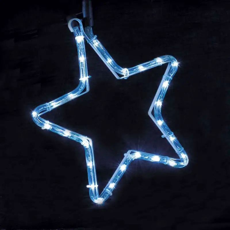 Étoile lumineuse bleue 30 cm