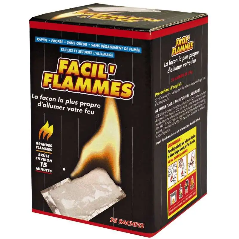 Facil flammes 25 sachets