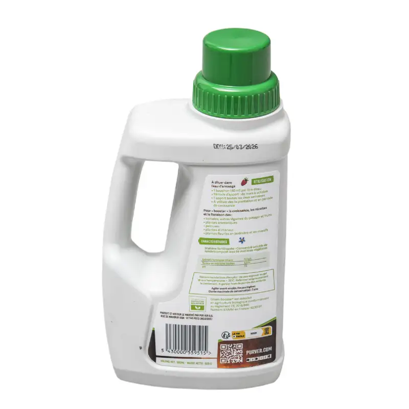 Fertilisant liquide Green Booster Pur Ver