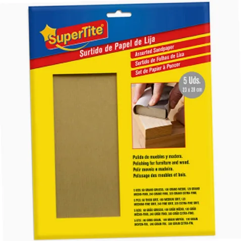 Feuille à Ponceur SuperTite - Assortiment de 5 Feuilles