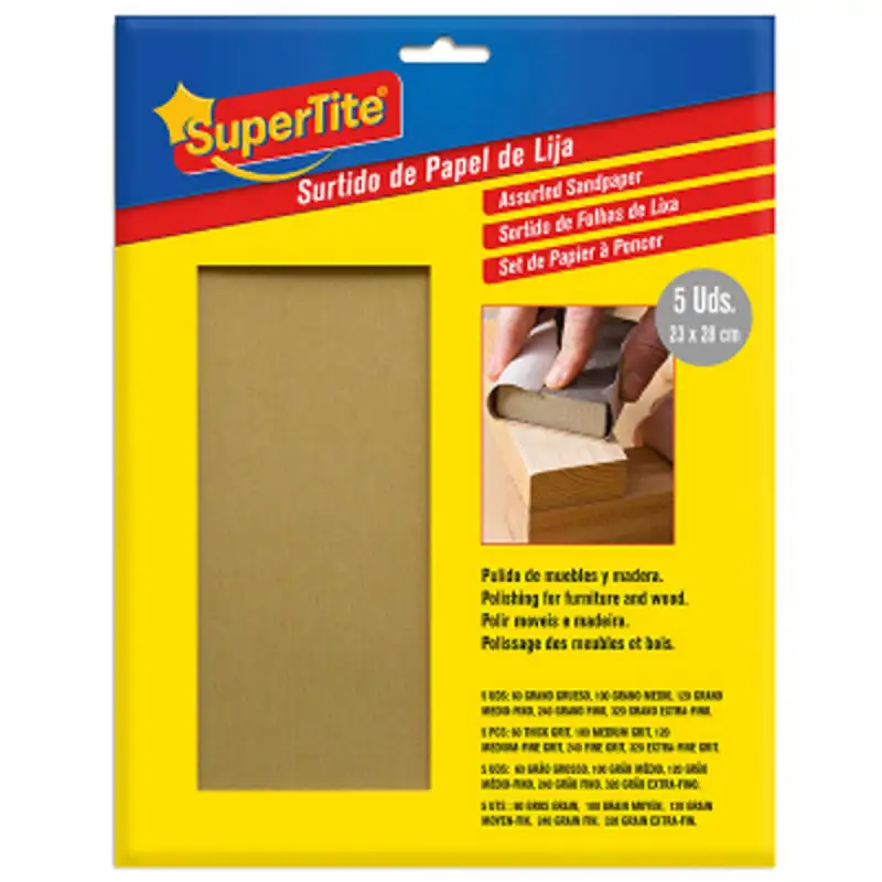 Feuille à Ponceur SuperTite - Assortiment de 5 Feuilles