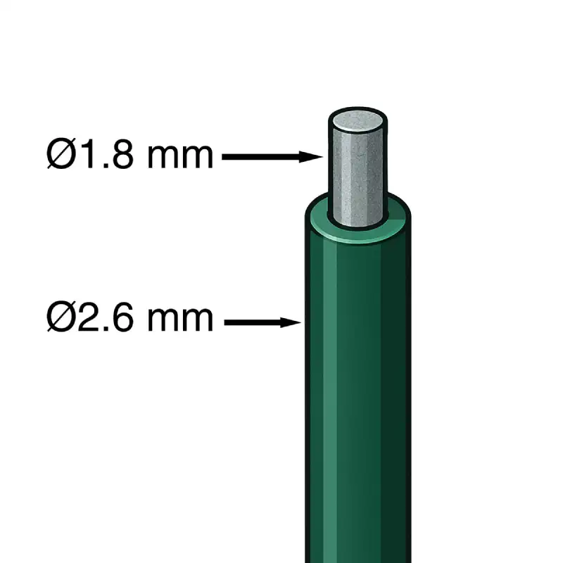 Fil de fer plastifié Ø2,6 mm WERKA PRO (100m)