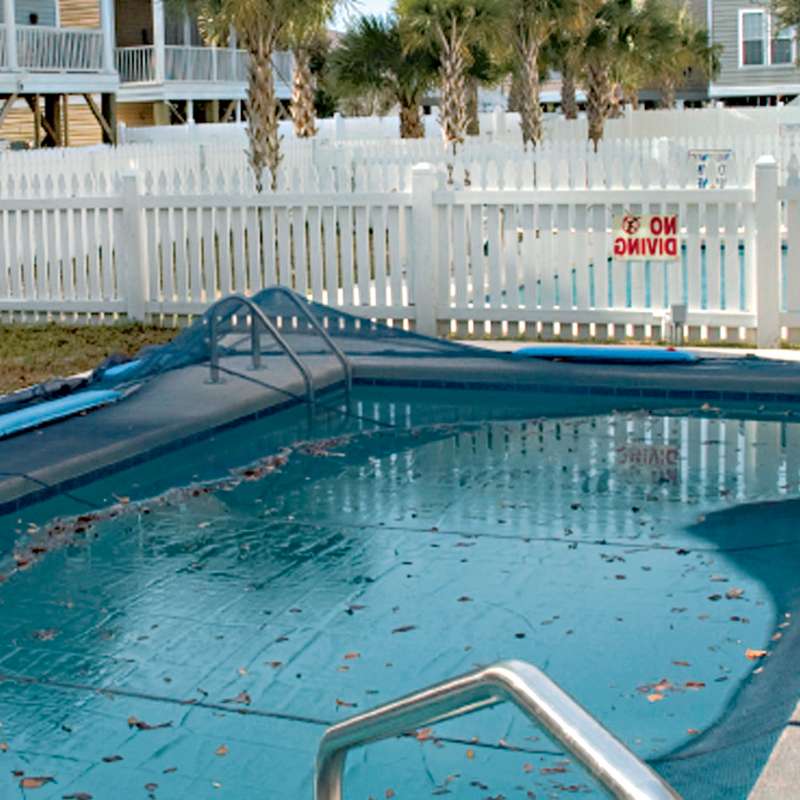 Filet de protection pour piscine rectangulaire