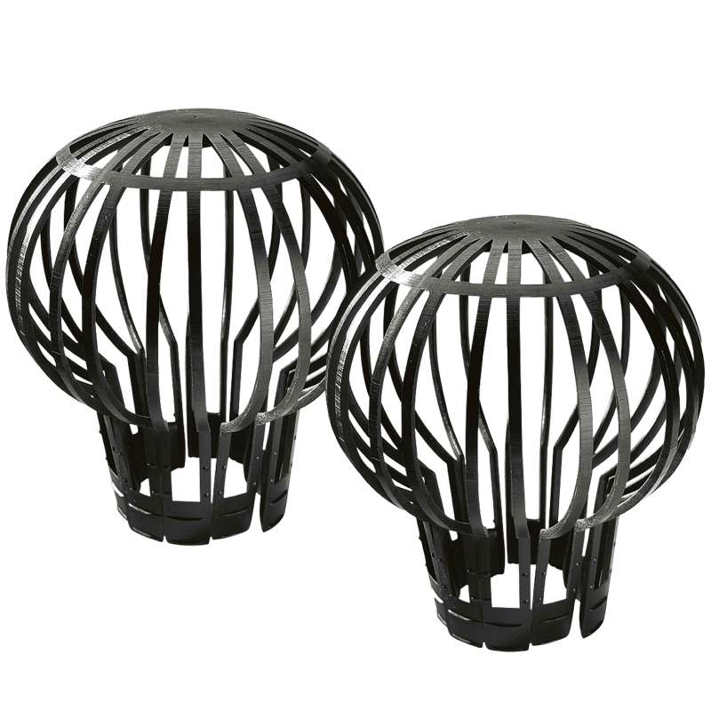 Filtres de gouttière, 4 pièces de crapaudine, protecteur de gouttière, en  plastique, durable, antirouille, drainage lisse, convient à la gouttière,  drainage de toit (blac